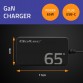 Φορτιστής για 65W GaN Super Fast SLIM | PD | 5-20V | 3.25A | USB-C 3.1 | Laptop | MacBook | Smartphone|, Qoltec