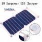 Φωτοβολταικός φορτιστής 5V 5W με θύρα USB, INVICTUS SRUSB-5
