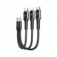  Καλώδιο  3 σε 1 USB – Lightning / USB Type C / micro USB 3,5A 15cm, JOYROOM