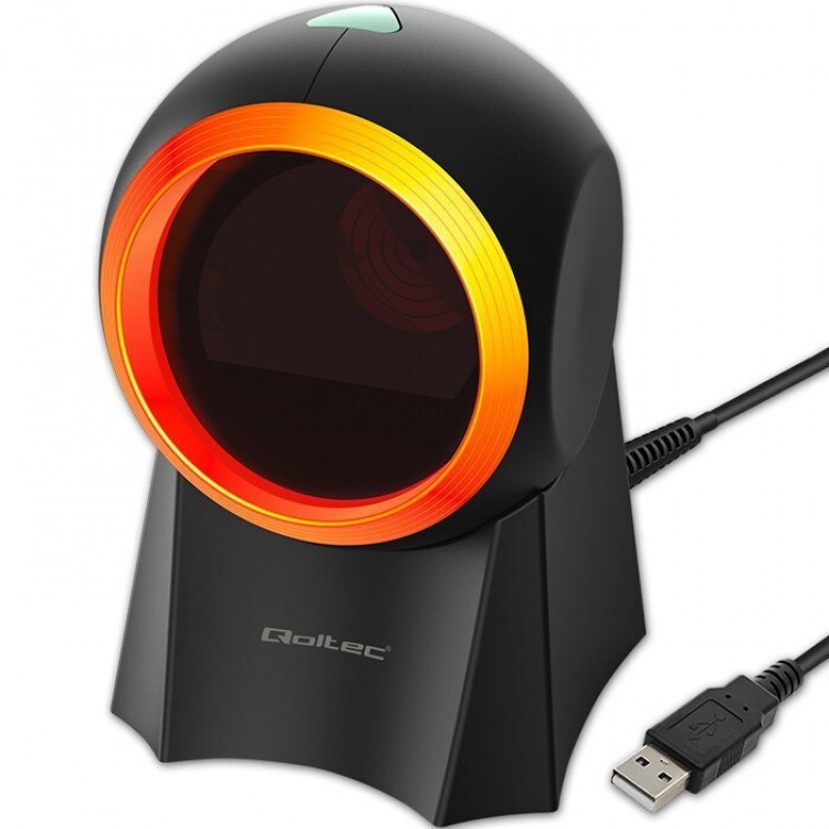 Qoltec Scanner Παρουσίασης Ενσύρματο με Δυνατότητα Ανάγνωσης 2D και QR Barcodes