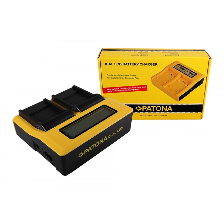 PATONA Dual LCD USB Ladegerät f. BENQ Casio NP-40 DC P500 E520 E520+ E610 Casio NP-40 Casio