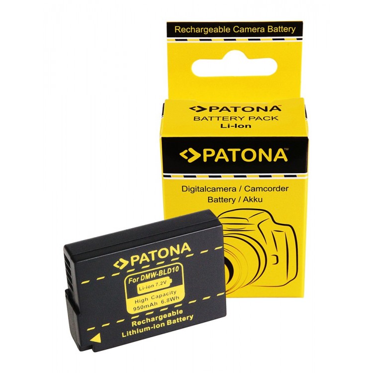 PATONA Battery for Panasonic BLD10 BLD10E DMC-GF2 GF2