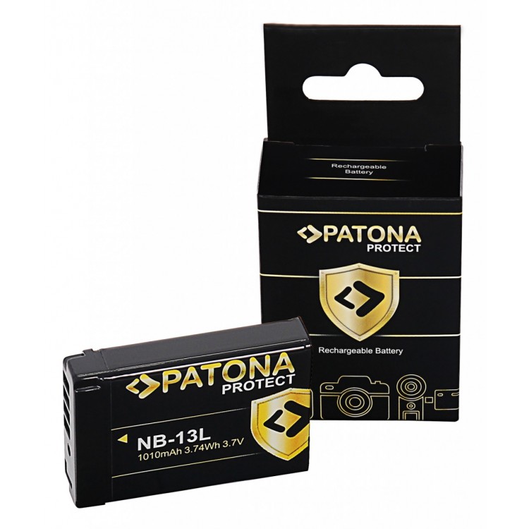 PATONA PROTECT Battery f. Canon NB-13L Canon PowerShot G7X G5X G9X G7X Mark II