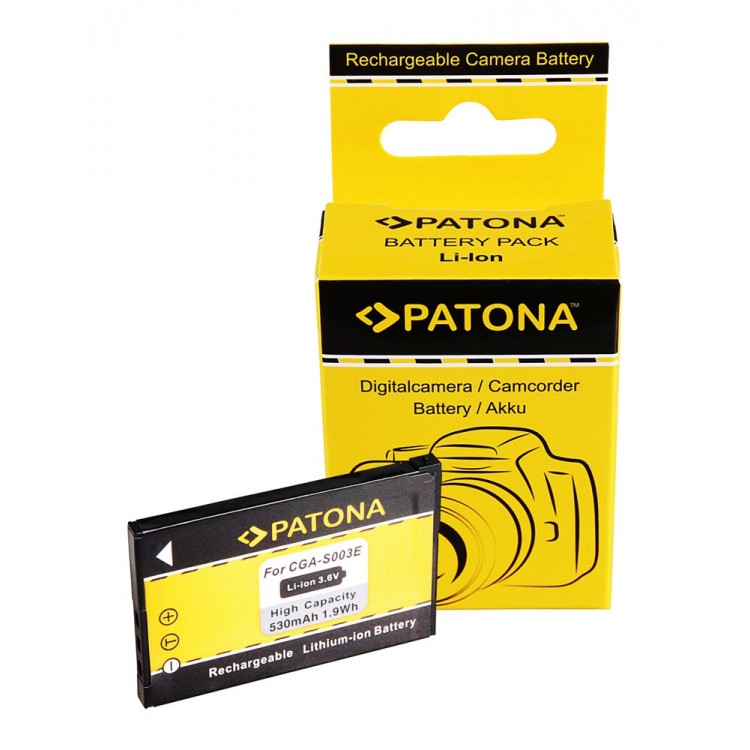 Battery f. Panasonic CGA-S003E SA-SA30 SV-AS10 SV-AV50 SV-AV50A SV-AV50S