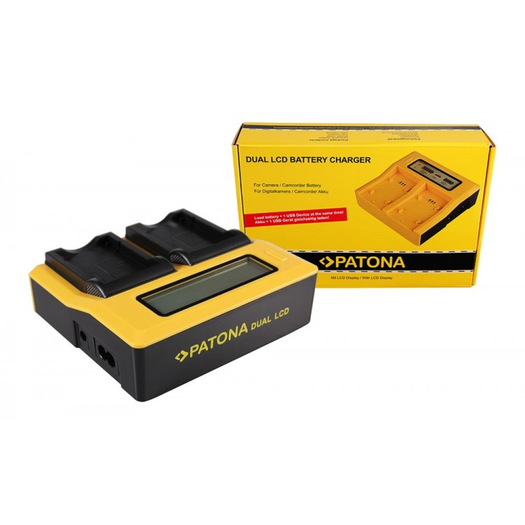 PATONA Dual LCD USB Charger for Fujifilm Fuji NP-40 Finepix F30 F-30 F31 F-31 F31fd F-31fd F402