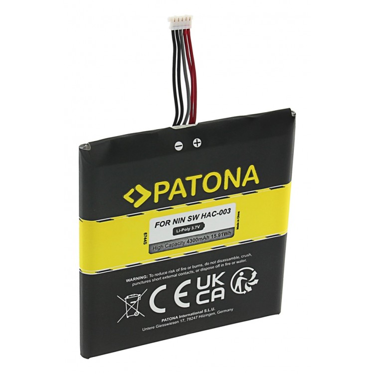 PATONA Battery f. Nintendo Switch Console HAC-003 P/NHAC-003 HAC-A-BPHAT-C0 HAC-S-JP