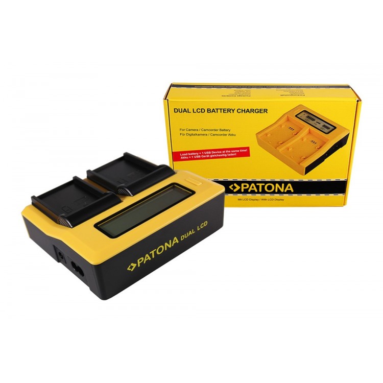 PATONA Dual LCD USB Ladegerät f. Nikon EN-EL2 CoolPix 2500 3500 SQ