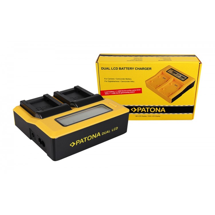PATONA Dual LCD USB Charger for Panasonic BPDC9 BPDC9E BP-DC9E DC9 DC-9 BMB9