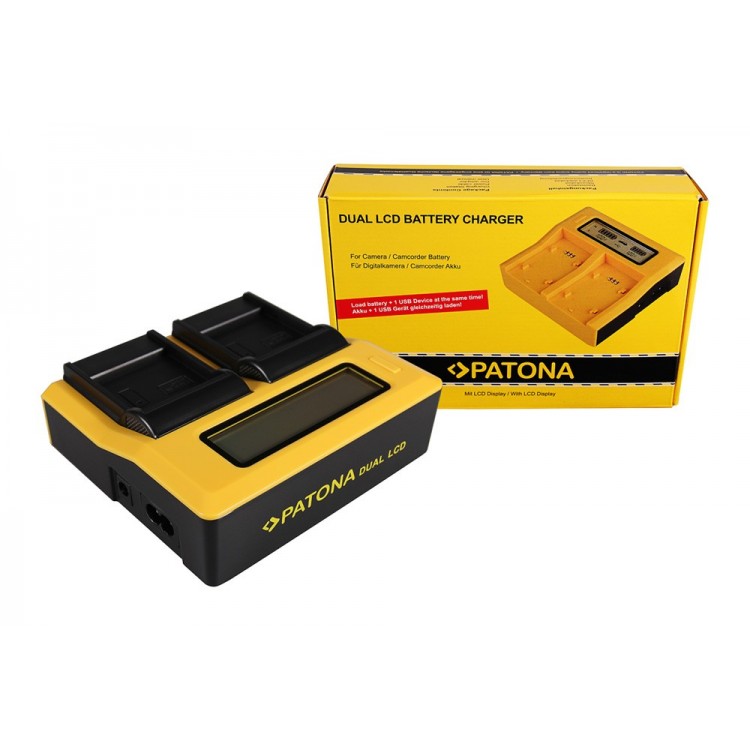 PATONA Dual LCD USB Charger for Samsung IA-BP85 ST BP85ST BP-85ST