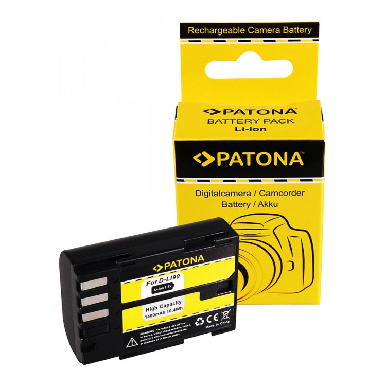 PATONA Battery f. Pentax D Li90 D-Li90 K-01 K-5 K-5 II K-5 IIs K645D