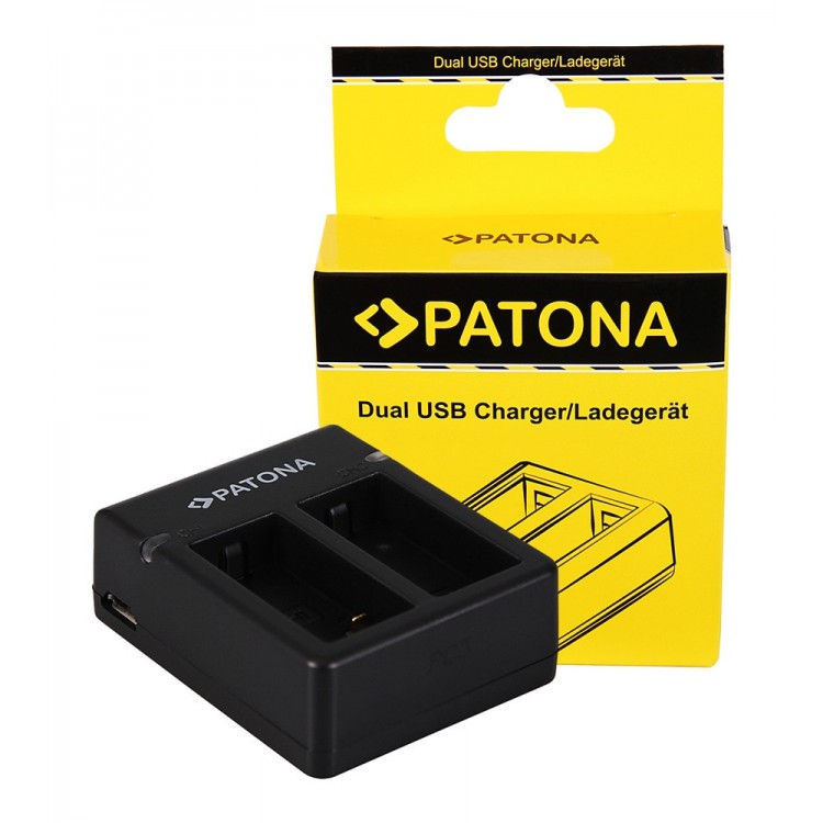 PATONA GoPro Hero 3 AHDBT-301 USB Dual Charger inkl. Micro-USB cabel