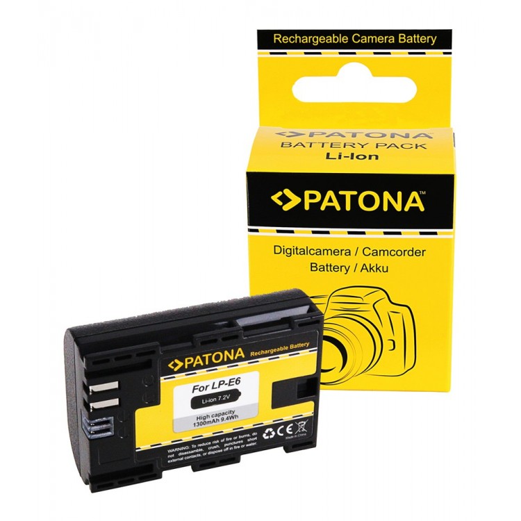 Battery CANON LP-E6 LPE6 EOS R EOS 5D Mark II EOS 7D m. InfoChip