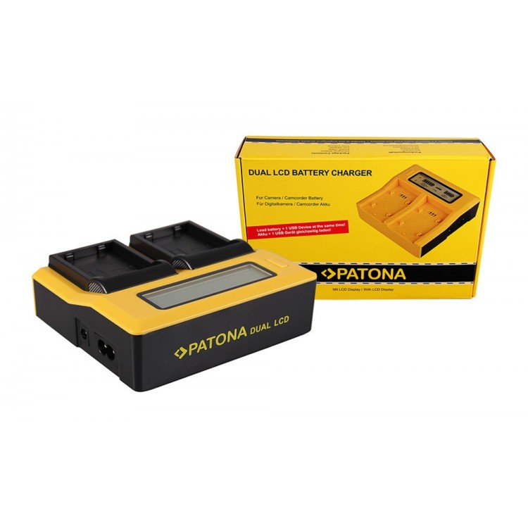 PATONA Dual LCD USB Charger for Nikon ENEL14 EN-EL14