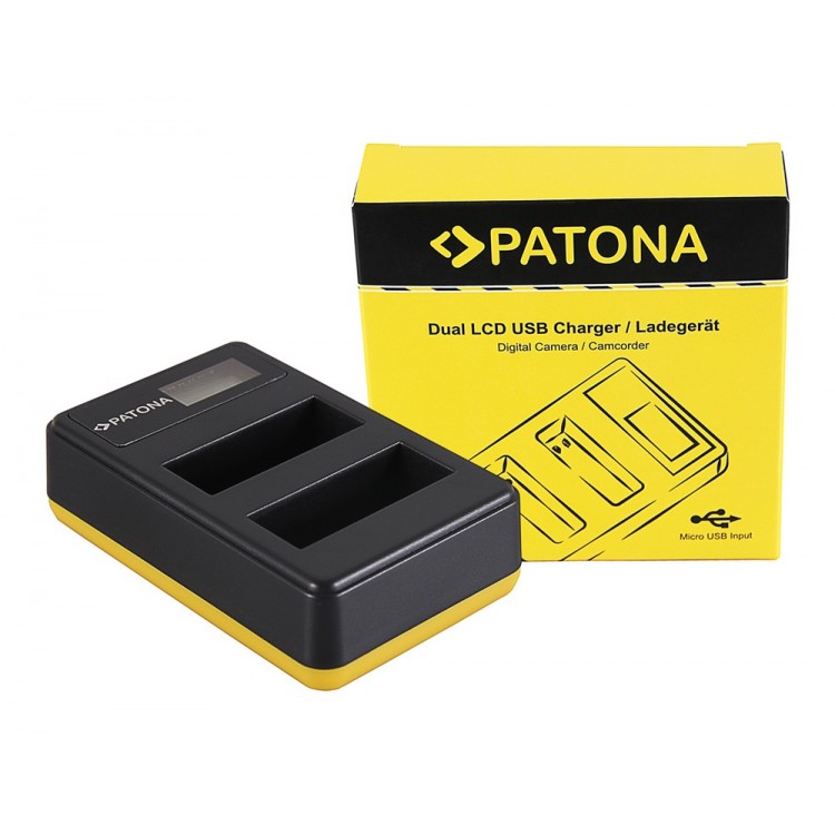 PATONA Dual LCD USB Charger f. Nikon EN-EL14 CoolPix D3100 D3200 D5100 D5200 P7000 P7100 P7700