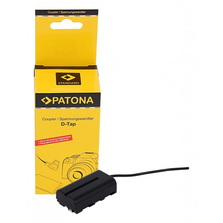 PATONA D-TAP Input Battery Adapter for Sony NP-FM50 NP-F550 NP-F750 NP-F960 NP-F970 NP-FM500 NP-FM500H