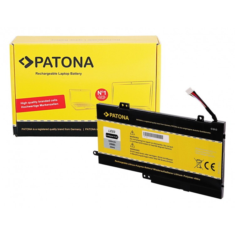 PATONA Battery f. HP Envy x360 m6-w101dx W103DX W010DX W102DX Pavilion x360 - 13-s120nr LE03XL LE03