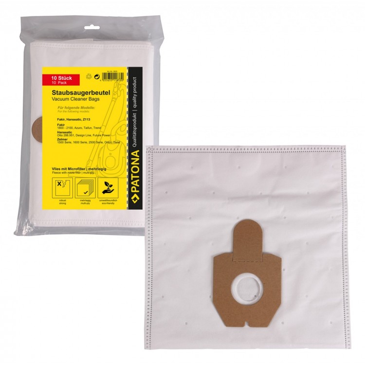 PATONA 10 vacuum cleaner bag multi layer fleece incl. Microfilter f. SWIRL Z 113