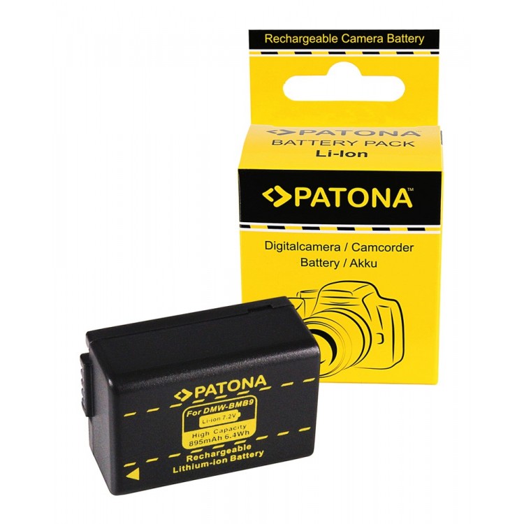 PATONA Battery Panasonic DMC-FZ40 FZ45 FZ 48 FZ100 BMB9