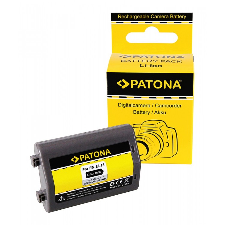 PATONA Battery for Nikon D4 D4S D5 D810 D850 EN-EL18 ENEL18 Samsung cells