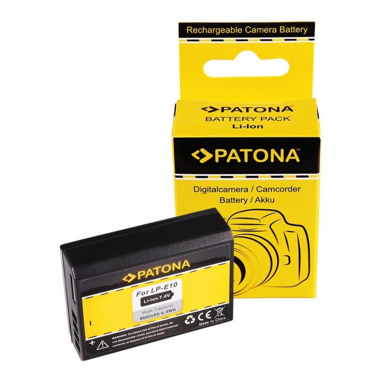PATONA Battery for CANON LP-E10 LPE10 EOS1100D EOS 1100D