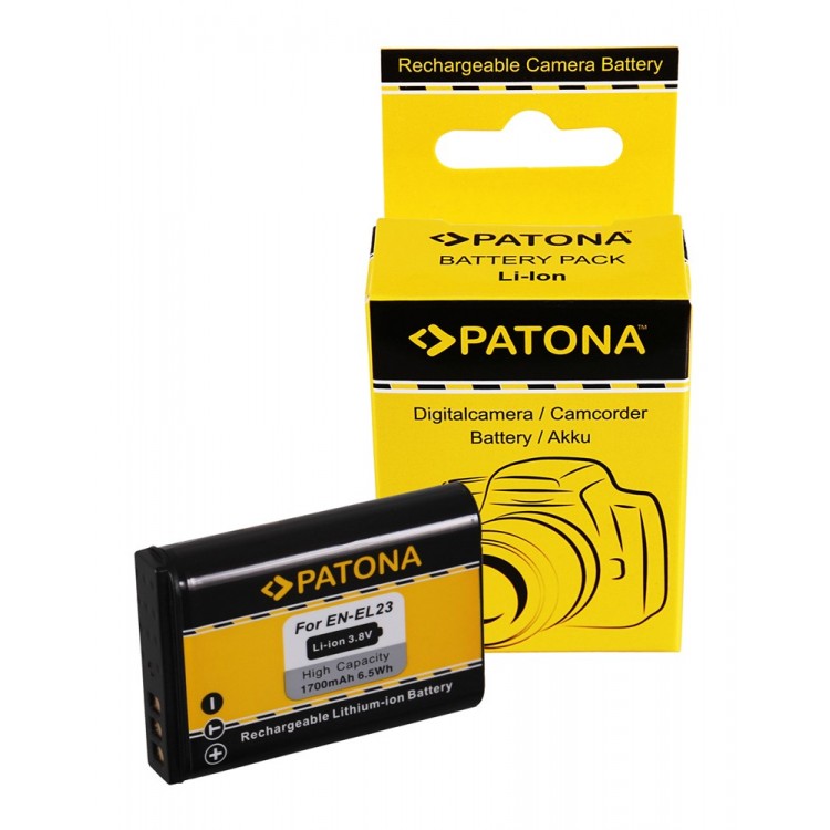 PATONA Battery f. Nikon Coolpix P600 Nikon EN-EL23 ENEL23 Nikon P600