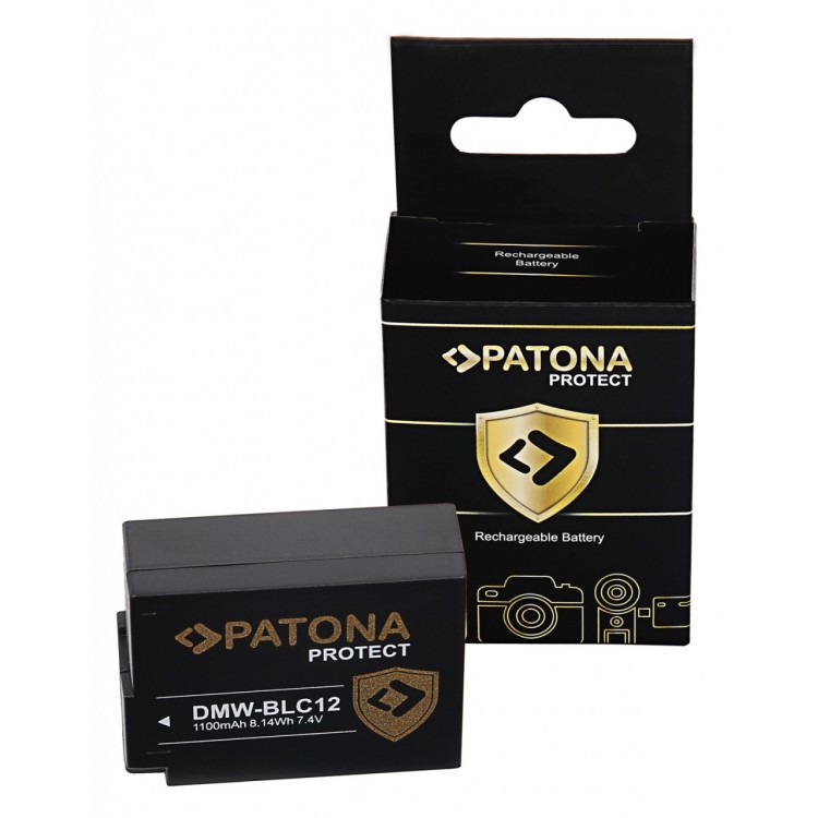 PATONA PROTECT Battery f. Panasonic DMW-BLC12 Lumix DMC FZ200 DMC G6 G5 GH2