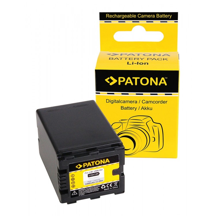 PATONA Battery f. Panasonic VW-VBN390 VW-VBN260 VW-VBN130 HDC-SD800