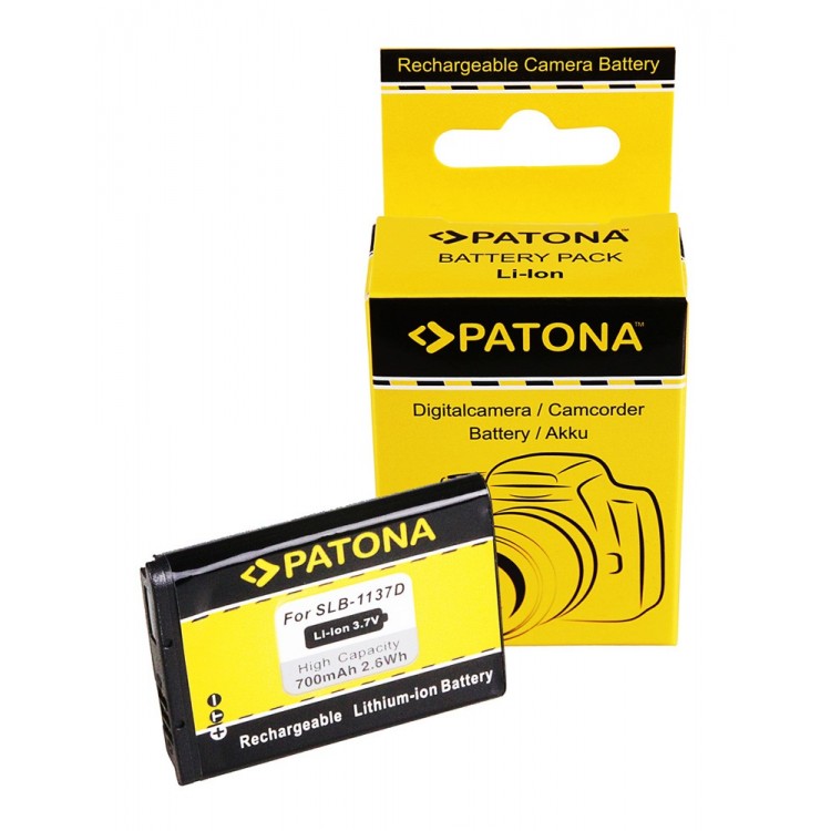 PATONA Battery f Samsung Digimax i85 L74 wide NV11 NV24 HD NV30 SLB-1137D
