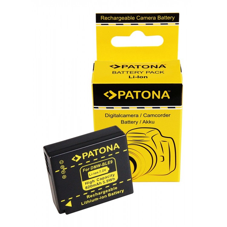PATONA Battery f. Panasonic DMC GF3T GF3W GF3 GF3x S6 S6K BLE9 BLE9PP