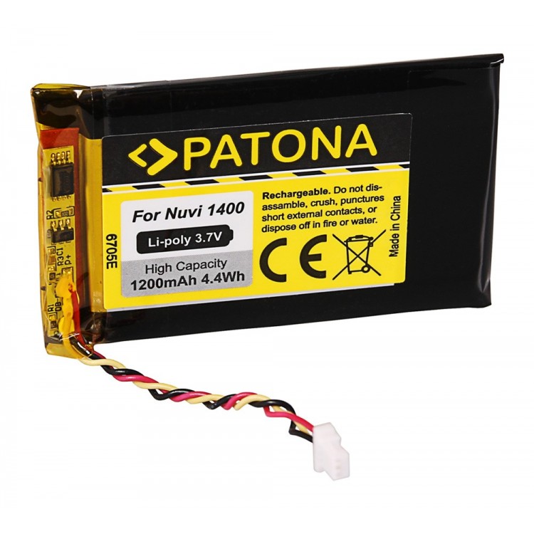 PATONA Battery f. Garmin Nuvi 1400 Nuvi 1400 1450 1490 1490T Nuvi 1400 Nuvi 1400