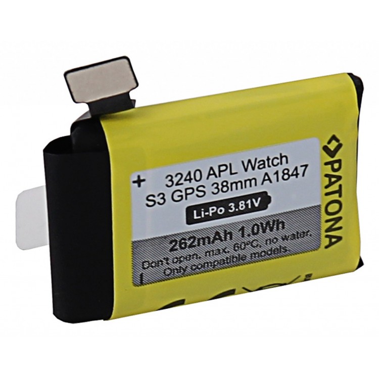 PATONA Battery f. Apple Watch Serie 3 GPS 38mm A1847