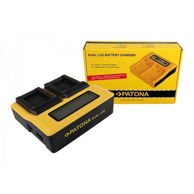 PATONA Dual LCD USB Ladegerät f. Sony NP-BX1 BX BX1 NP-BX1 Cybershot DSC HX300 DSC HX50V DSC RX1