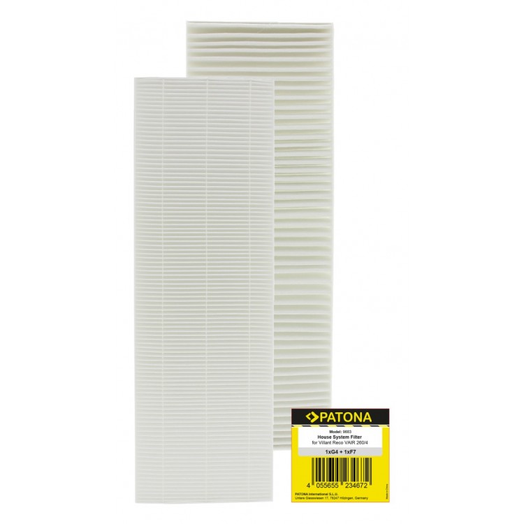 Φίλτρο συμβατό για G4 and G7 ventilation system Vaillant RecoVAIR VAR 260/4 (E) 360/4 (E) PATONA