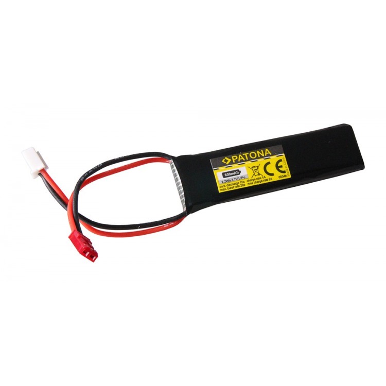 PATONA RC Battery 3,7V 600mAh JST Li-Polymer für UDI RC U818A 3D UFO