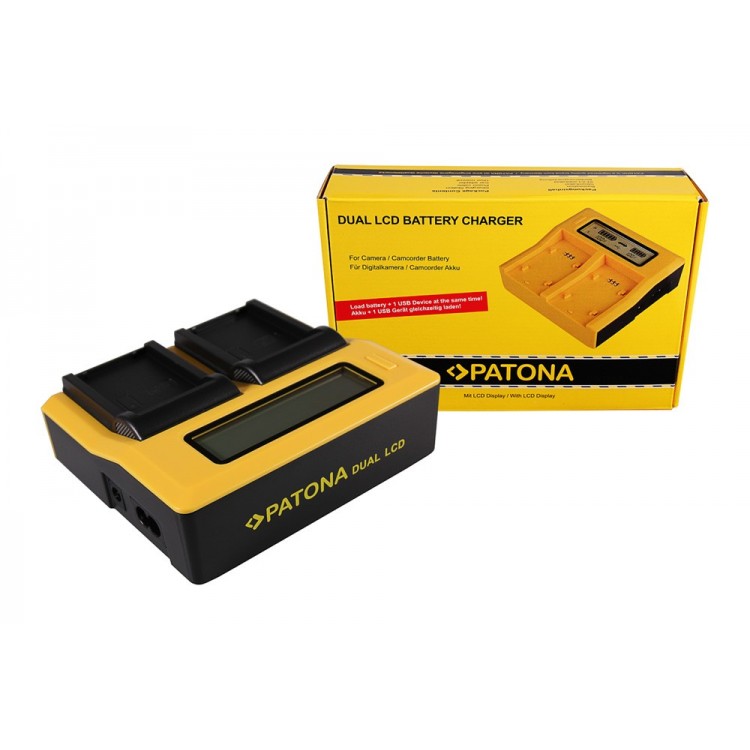PATONA Dual LCD USB Charger for Samsung BP1310 BP-1310