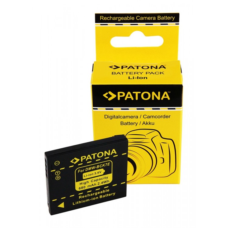 PATONA battery f. Panasonic DMC-FH2 FH5 FH7 FH25 DMW-BCK7E NCA-YN101H 
