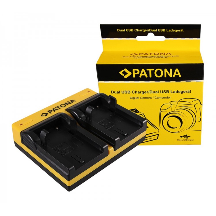 PATONA Dual charger f. Nikon EN-EL1 COOLPIX 775 880 885 995 4300 4500 4800 5000 5400