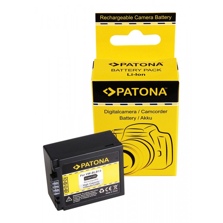 PATONA Battery f. Panasonic DMW-BLB13 DMW-BLB13E DMC-G1 DMC-G1WEG-K