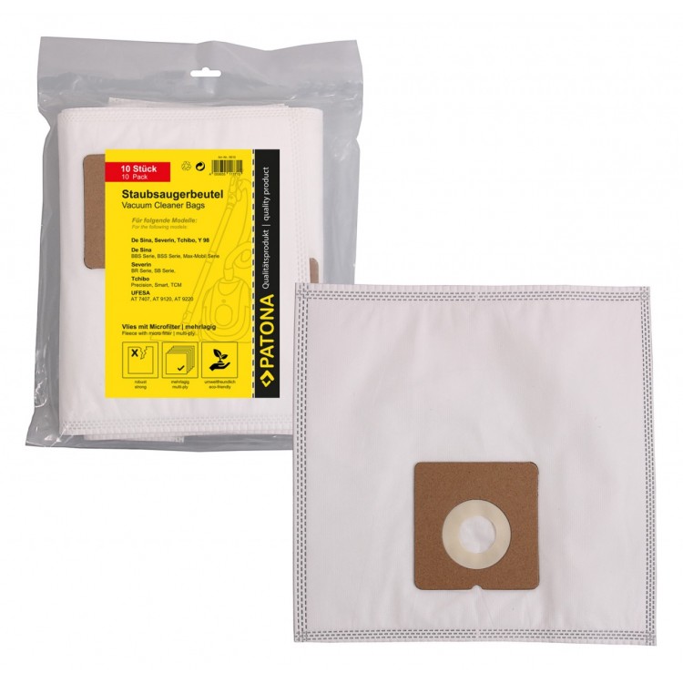 PATONA 10 vacuum cleaner bag multi layer fleece incl. Microfilter f. MELITTA Y 98