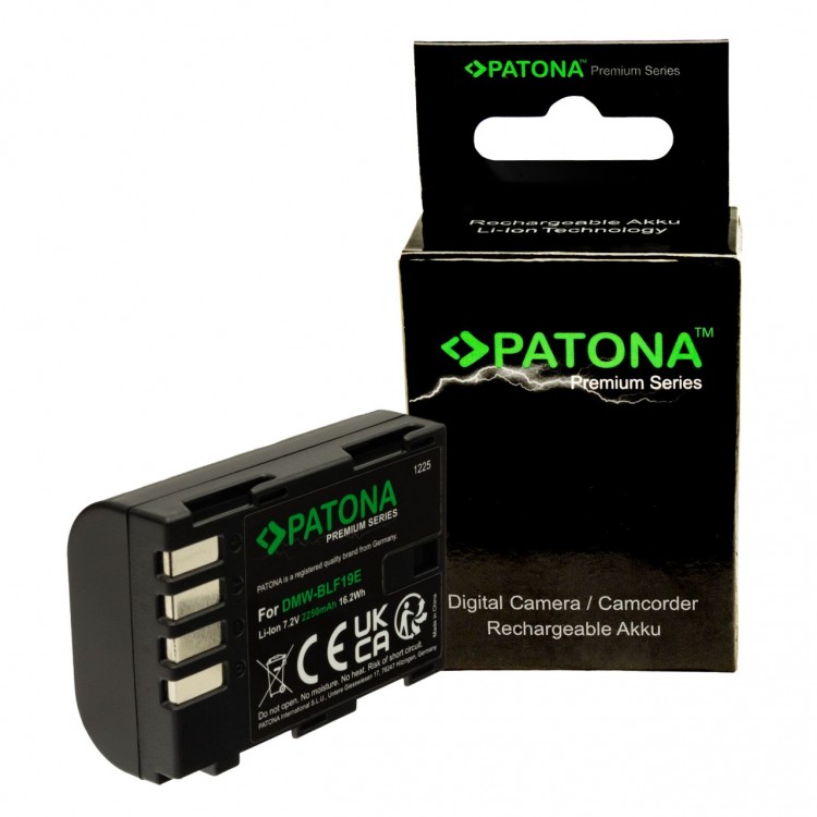 PATONA Premium Battery f. Panasonic Lumix DMC-GH3 GH3A GH4 DMW-BLF19