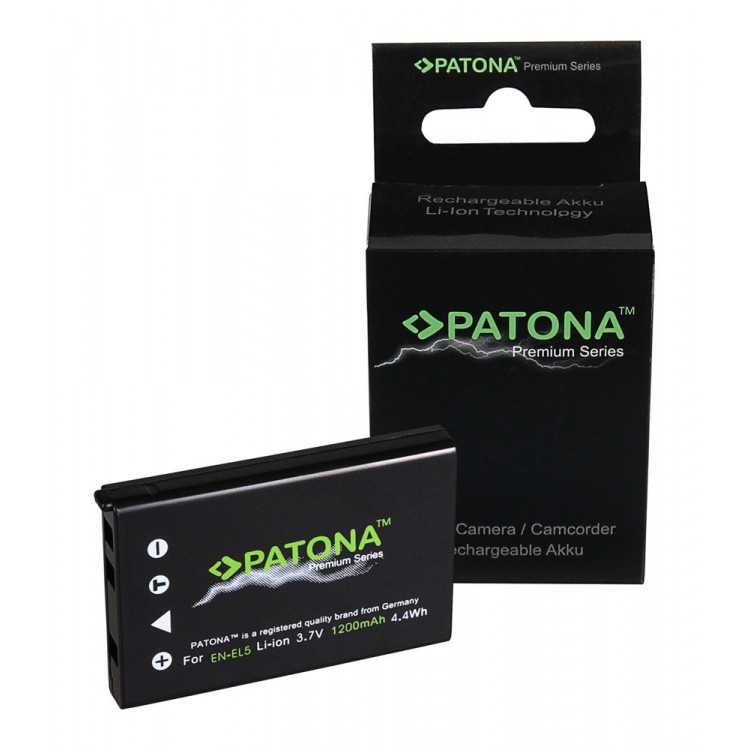 PATONA Premium Battery f. Nikon EN-EL5 CoolPix 3700 4200 5200 5900 7900