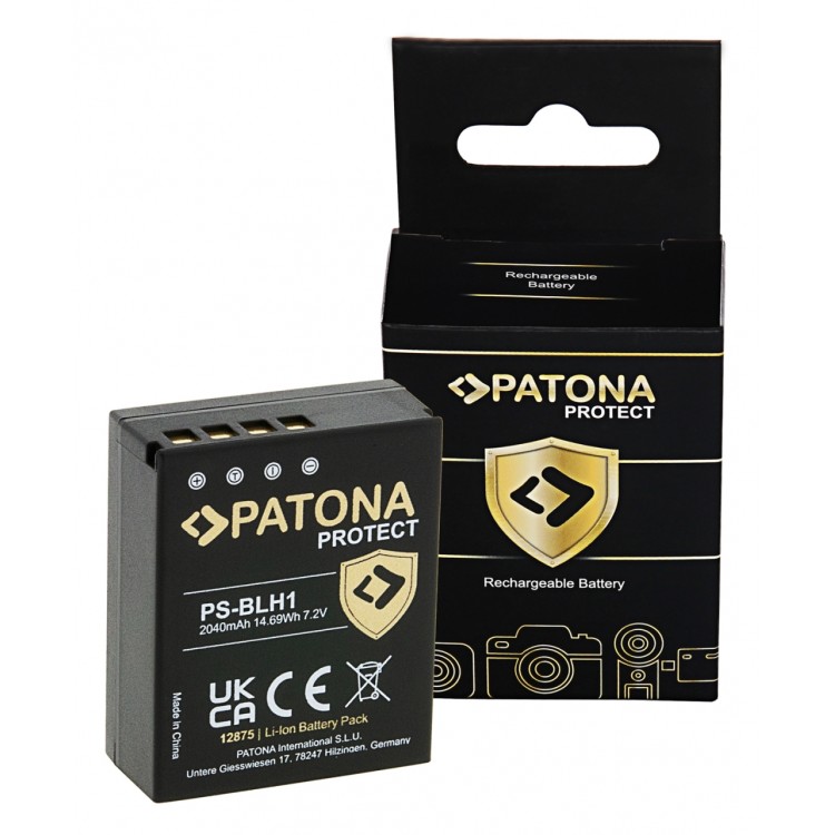 PATONA PROTECT Battery f. Olympus BLH-1 OM-D EM-1 Mark 2 EM-1 Mark II BLH-1 E-M1X