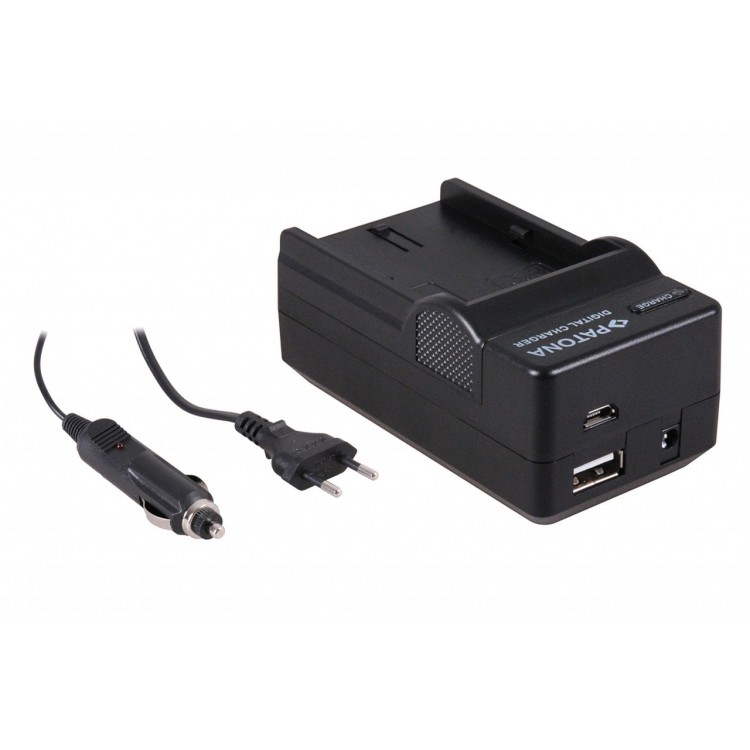 PATONA 4in1 Charger CANON LP-E6 LPE6 LP-E-6 EOS 5D Mark II EOS 7D