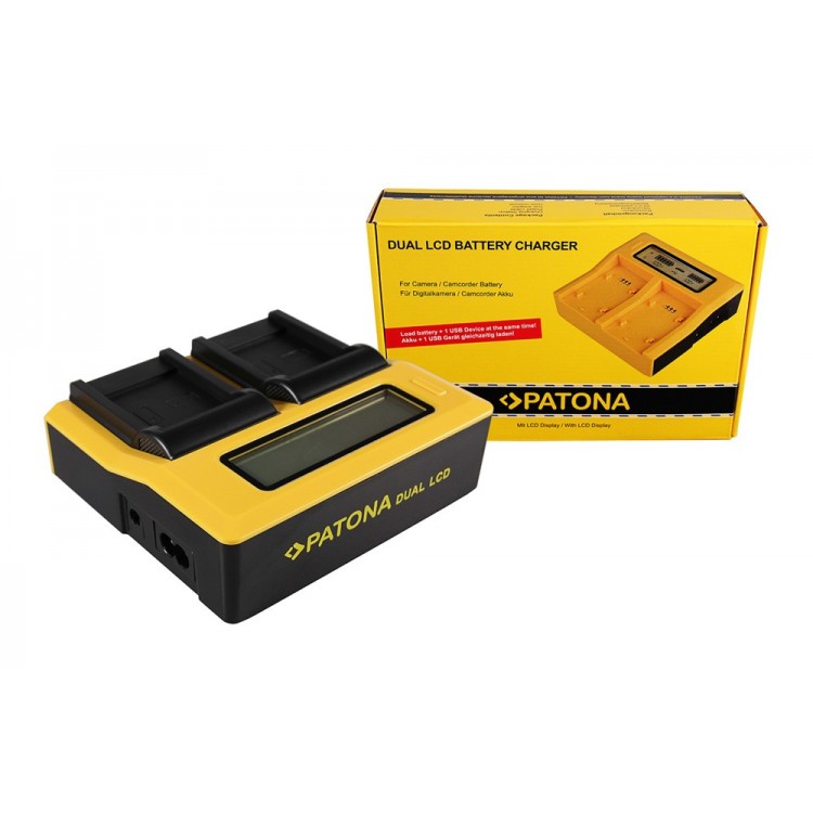 PATONA Dual LCD USB Ladegerät f. Acer Medion DC-8300 DS-8330 CP8530 CP-8530 CP8531 CP-8531