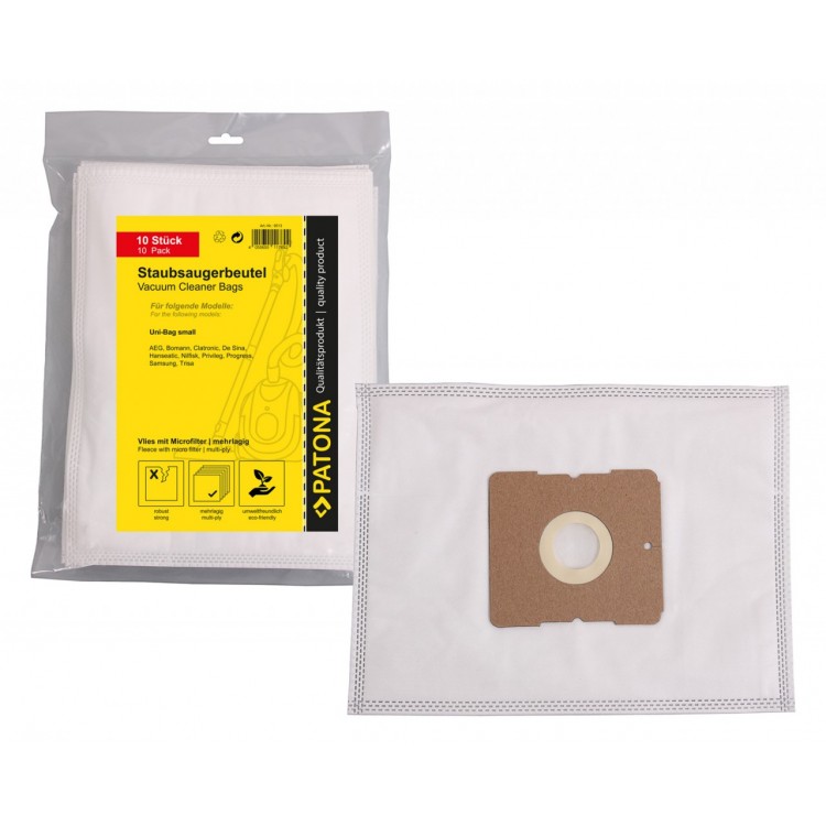 PATONA 10 vacuum cleaner bag multi layer fleece incl. Microfilter f. AEG Gr. 50