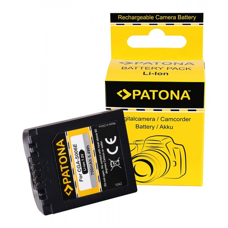 Battery PANASONIC LUMIX DMC-FZ50, FZ7, FZ8 CGR-S006