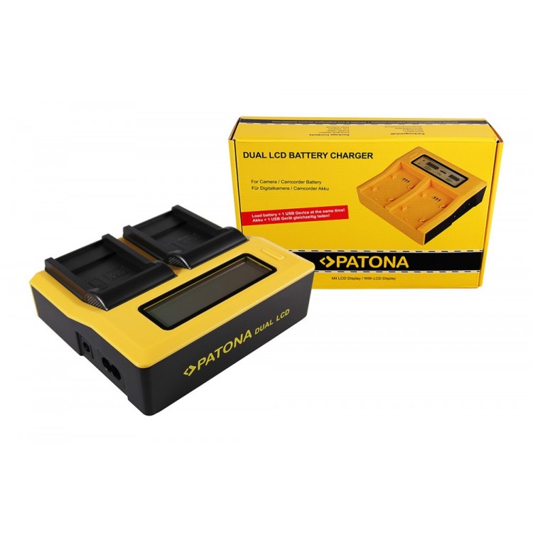 PATONA Dual LCD USB Ladegerät f. Sanyo DB-L40A L20A Xacti DMXC1 DMX-C1 DMXCA65 DMX-CA65 DSCC4