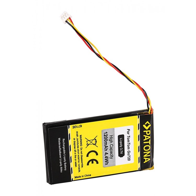PATONA Battery f. TomTom Go 720 Go 520 530 630 720 730 920 930 530 Live 630 Live