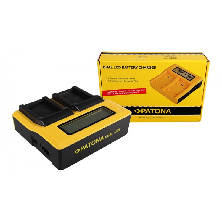 PATONA Dual LCD USB Ladegerät f. Oregon ICP103446 Scientific ATC9K