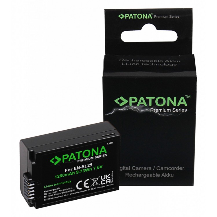 PATONA Premium Battery EN-EL25 f. Nikon Z30 Z50 Z fc
